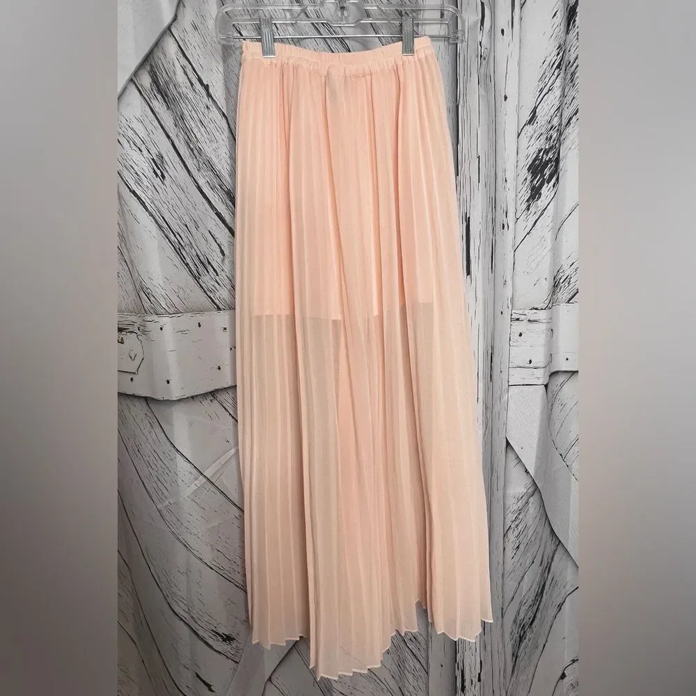 Victoria’s Secret Sheer Pleated Maxi Skirt